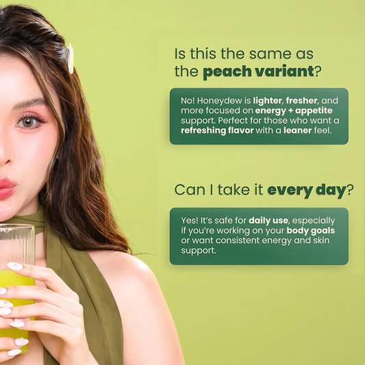 Hope Glow Crystal – Honeydew Green Tea With Dandelion & L-Carnitine (10 Sachets X 18g)