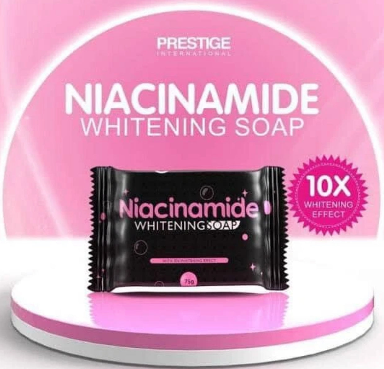 Prestige Soap International Niacinamide Whitening Soap, 75g Each