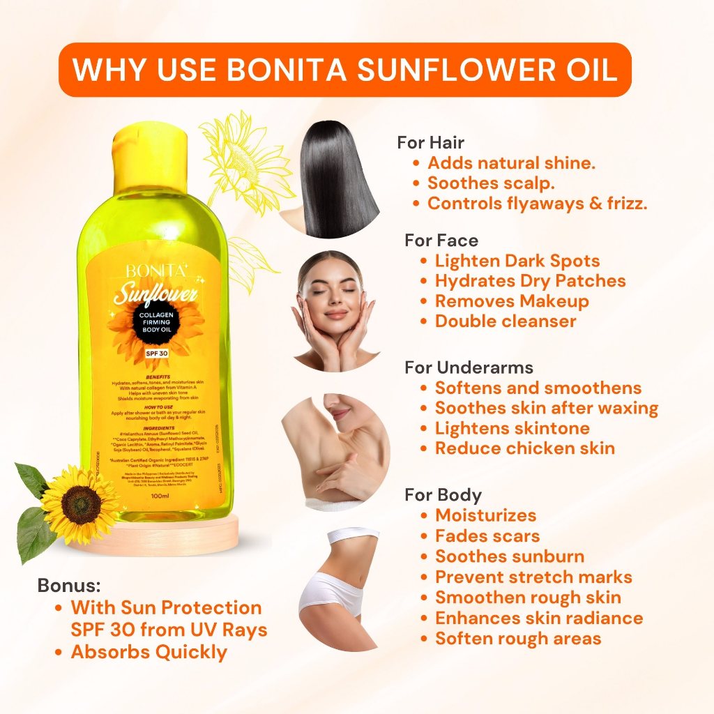 Bonita Sunflower Oil w/spf 30