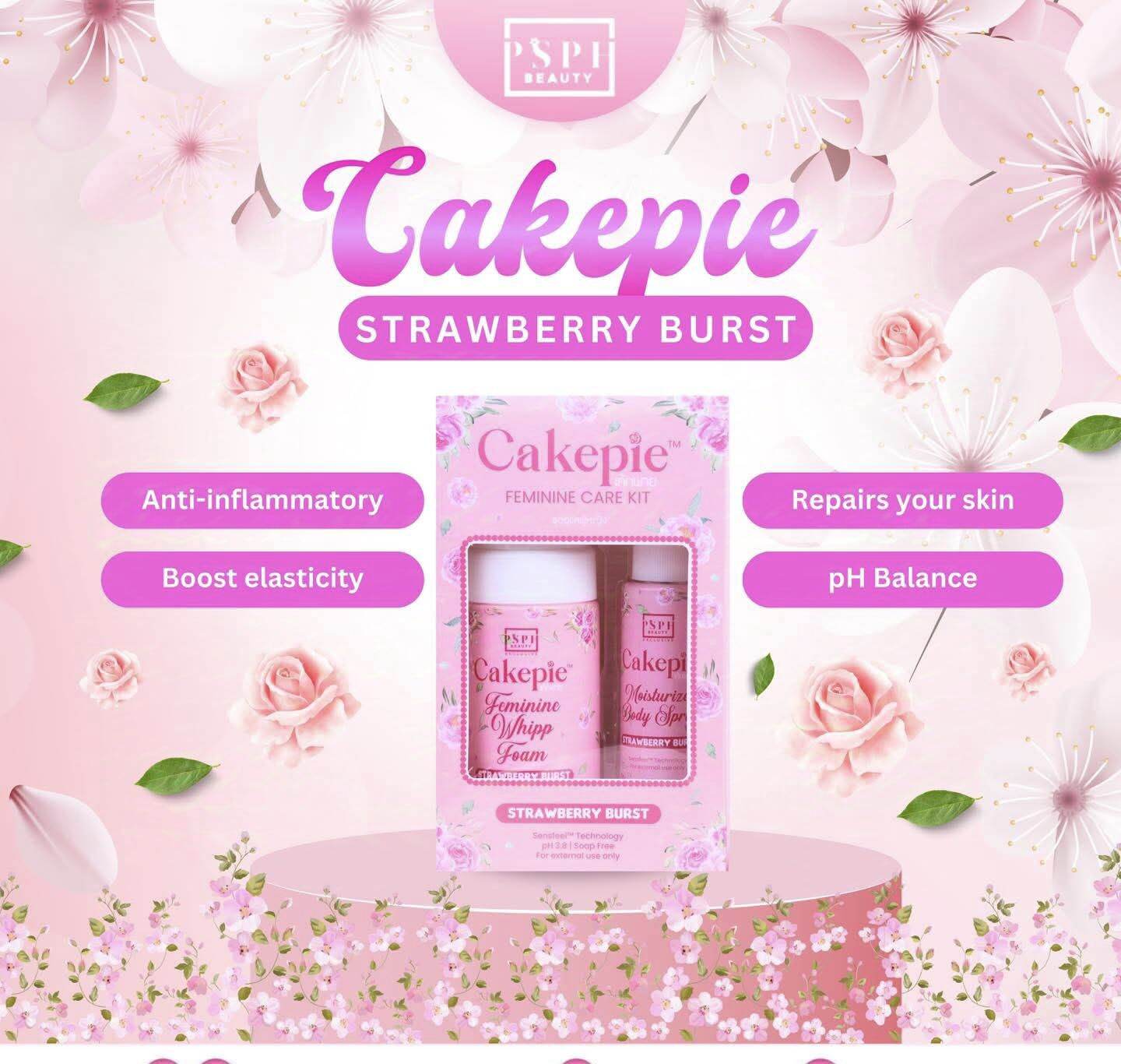 Cake Pie feminine Care Kit Strawberry Burst