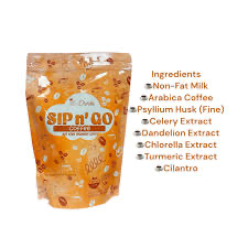 SIP n° GO Coffee K-Drinks by Meldhen- Keto-Friendly Instant Coffee Mix with Stevia | 22g x 10 Sachets