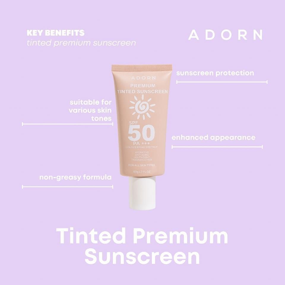 Adorn Tinted Sunscreen spf 50 pa+++