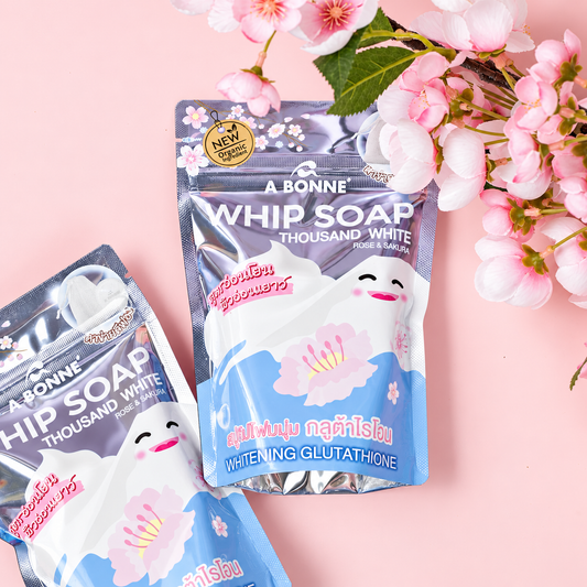 A BONNE
Whip Soap Thousand White Rose and Sakura 100g