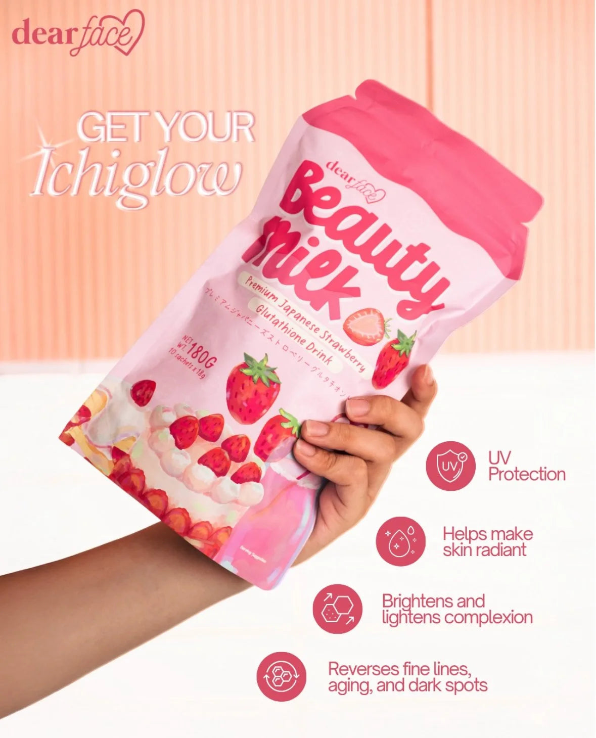 Dear Face Beauty Milk Strawberries & Cream