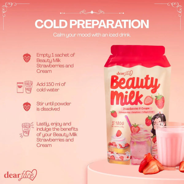 Dear Face Beauty Milk Strawberries & Cream