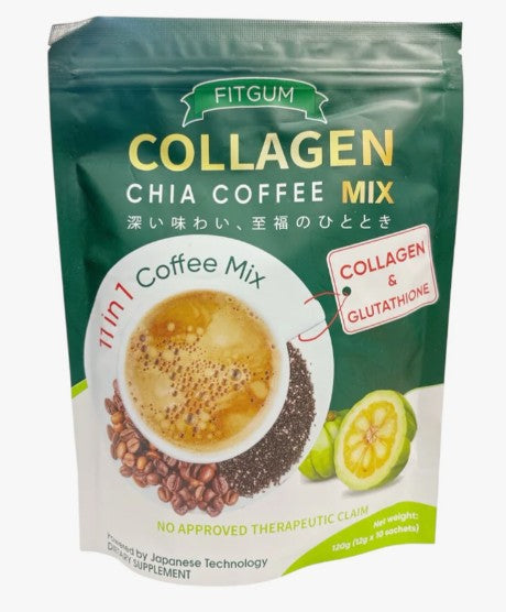 FITGUM Collagen Chia Coffee - 11 in 1 Shape Coffee Mix