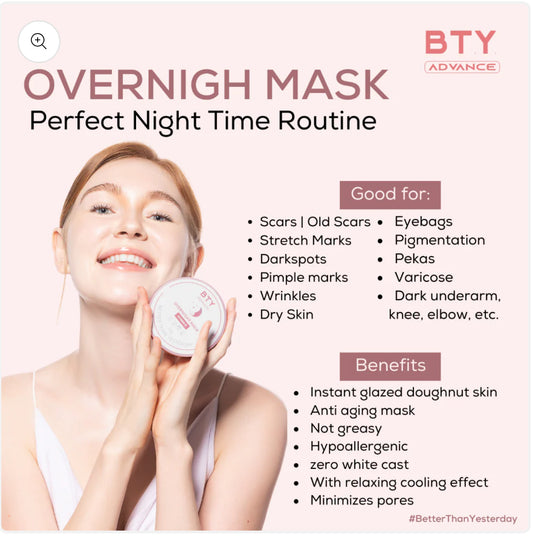 BTY Advance Power Duo Set (Instaglow + Overnight Mask👈