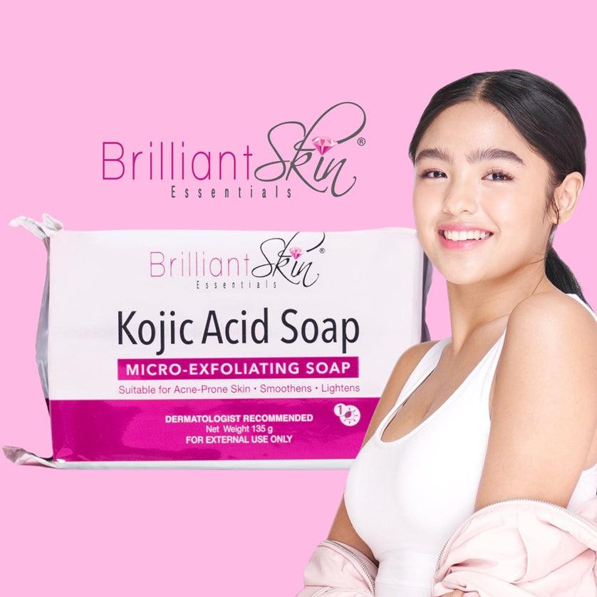 Brilliant Skin Kojic Acid Soap – Micro-Exfoliating Soap