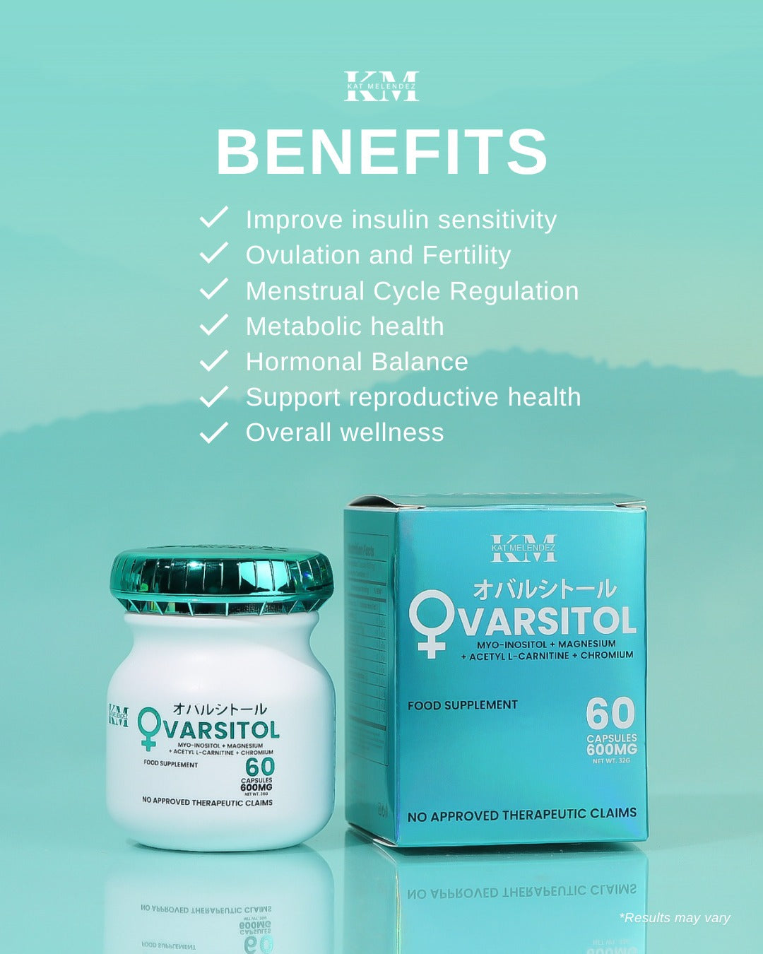 Kat Melendez Ovarsitol 600mg 60 Capsules