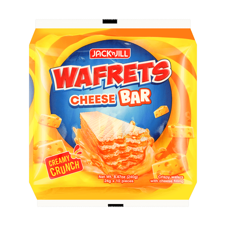 Wafrets Cheese Bar (jack&jill) 240g 24x10pieces