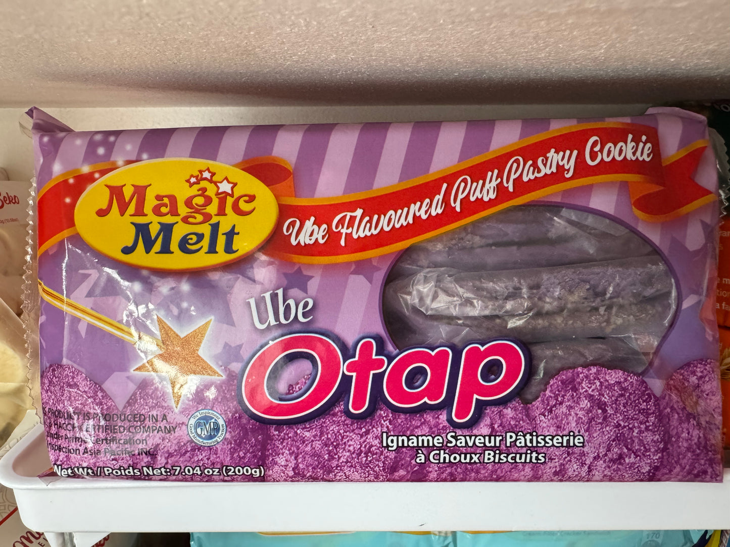 Otap ube flavor ( Ube Flavoured Puff Pastry Cookie) 200g
