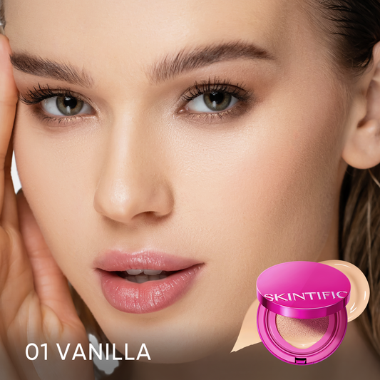 Skintific Pink Cusion (Cover Glow Perfect Cushion)
☑︎ Poreless ☑︎ 10-Hour-Long-Lasting ☑︎ Hydrate & Radiance