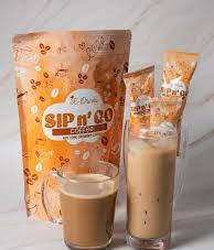 SIP n° GO Coffee K-Drinks by Meldhen- Keto-Friendly Instant Coffee Mix with Stevia | 22g x 10 Sachets