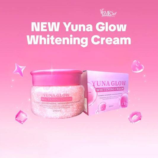 BMRS YUNA GLOW Face & Body Cream with Placenta, Glutathione & Dragon Blood Extract - 200 ml