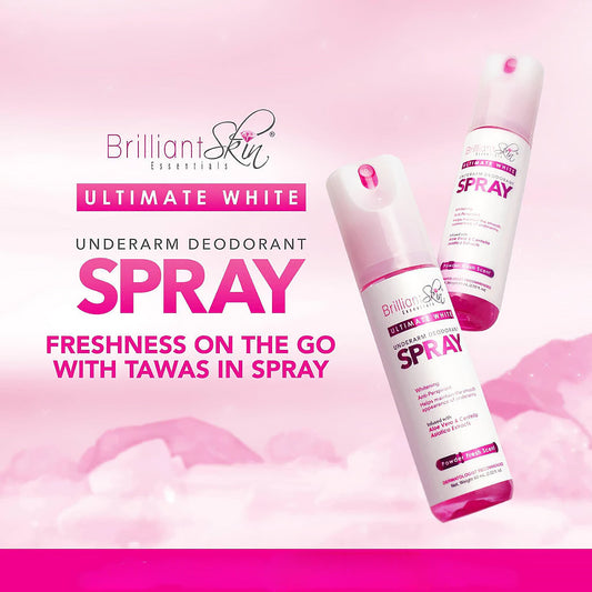 Brilliant Skin Essentials Ultimate White Underarm Deodorant Spray – Freshness On-The-Go