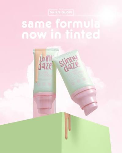 The Daily Glow Sunny Daze Sunscreen 50g | Fragrance-Free | SPF50 PA++++ | No White Cast Sunscreen FDA approved